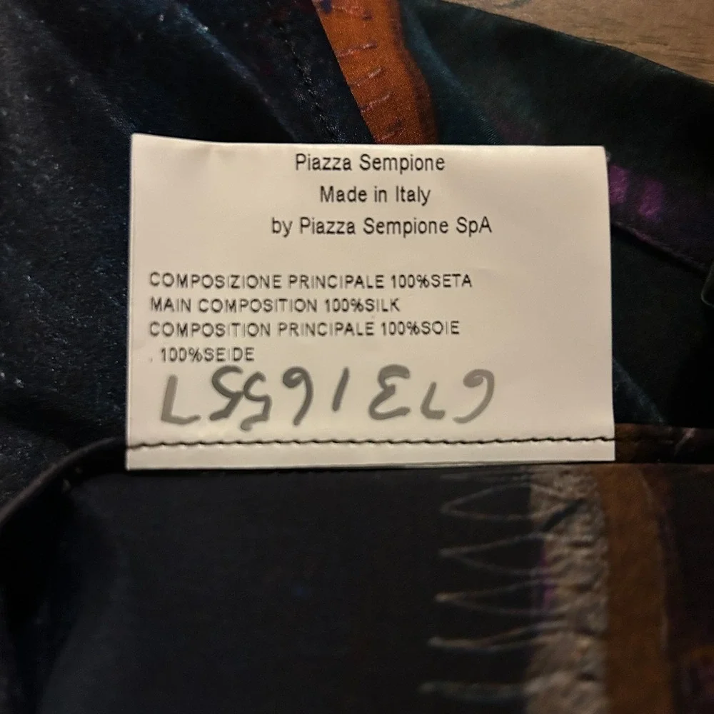 Piazza Sempione Made In Italy Pure Silk Sleeveless Layering Cardigan Duster